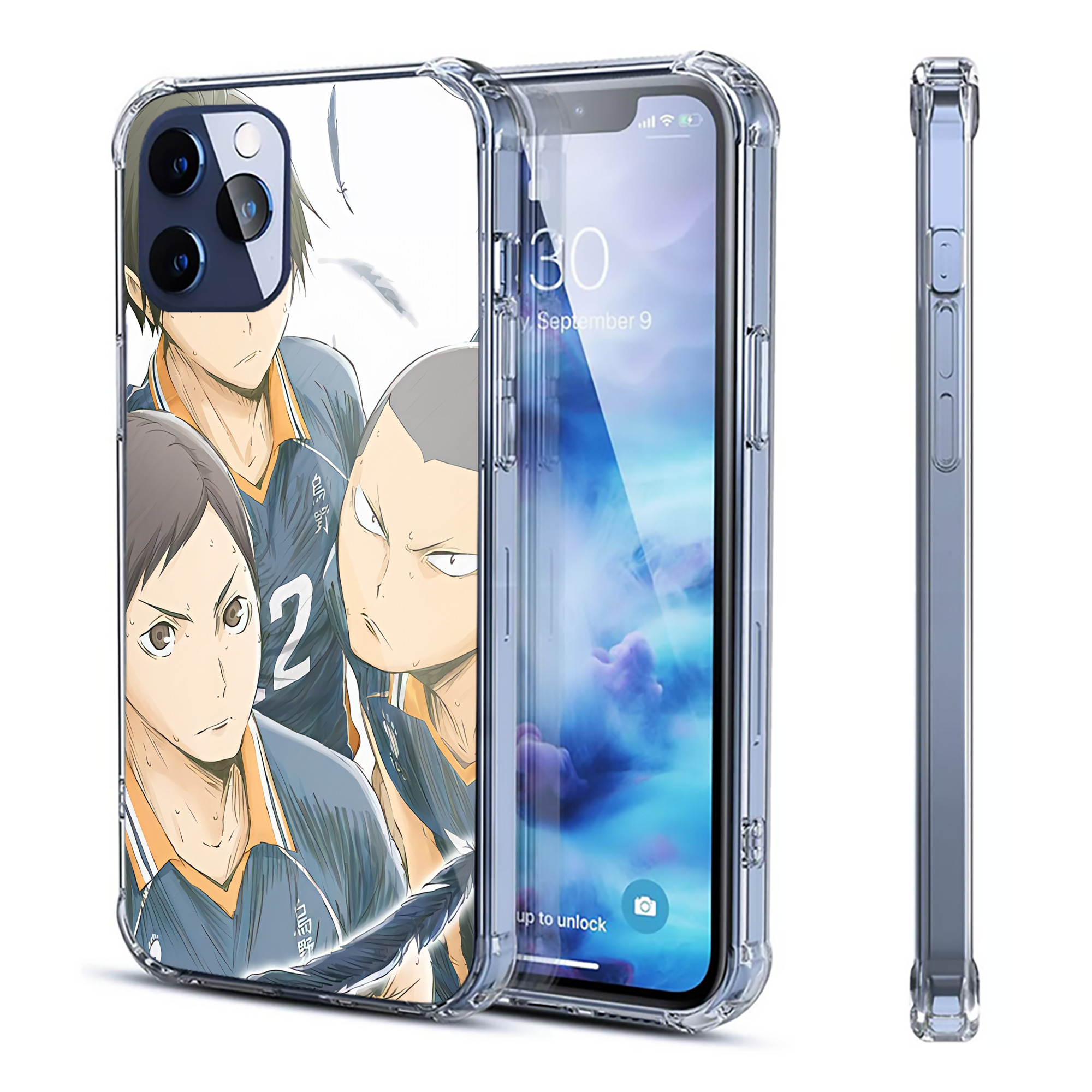 （画像用） ハイキュー!! Haikyu!! 【iPhone 12シリーズ対応】透明スマホケース（クリアソフトケース）